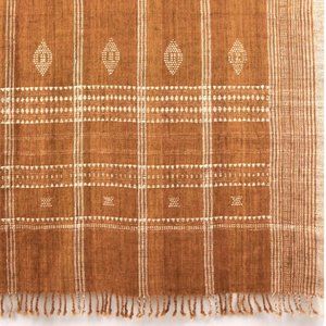 Mae Blanket- Mustard Woven Wool Blanket